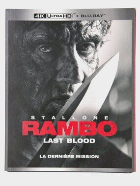 New Rambo Last Blood 4K Blu Ray and DVD Combo with Slipcover